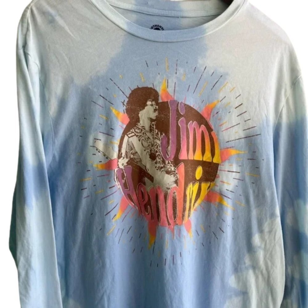 AUTHENTIC HENDRIX Jimmy Hendrix Sky Graphic Long Sleeve Tee Men’s Large